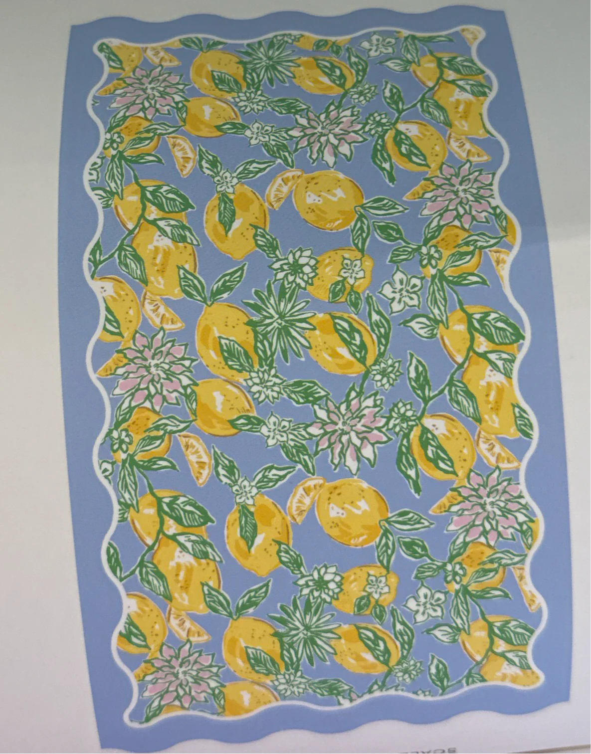 Scalloped Beach Towel, Make Lemonade