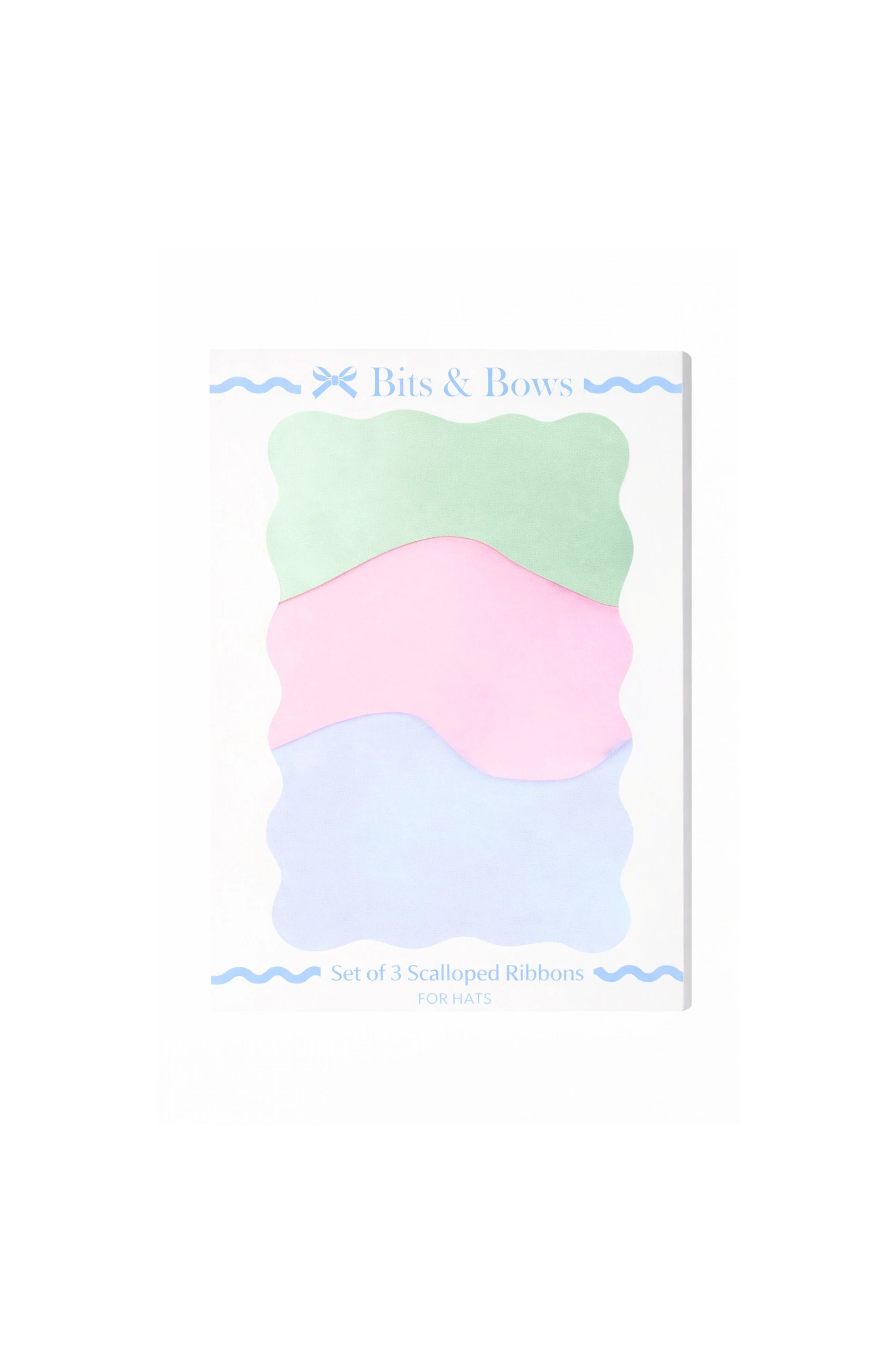 Scalloped Ribbon Set of 3 Pastel