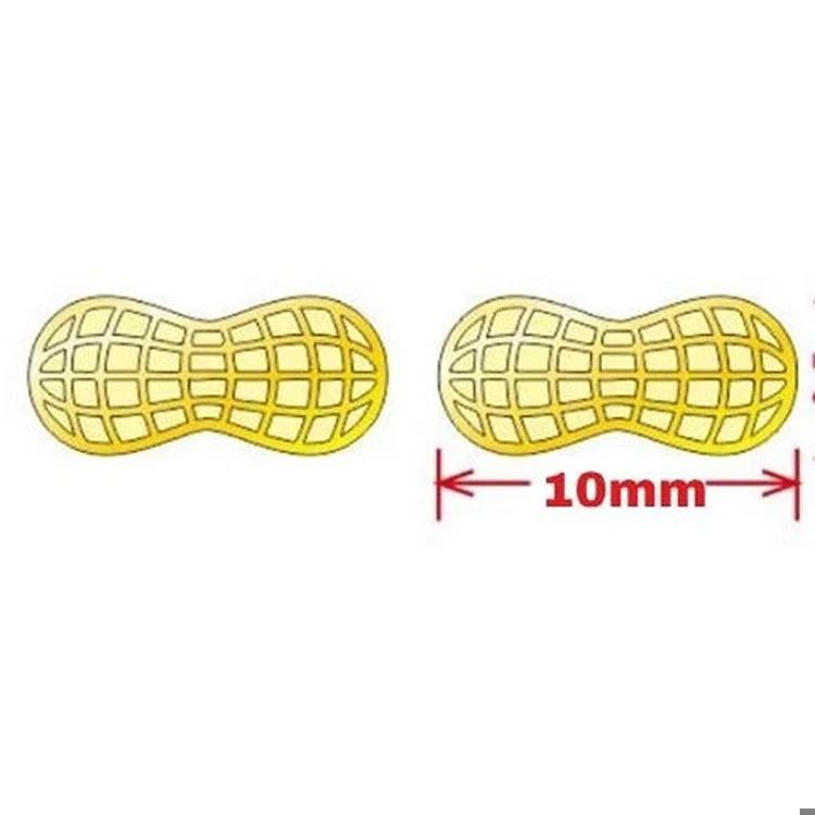 Screwback Stud Earrings - Peanut Gold
