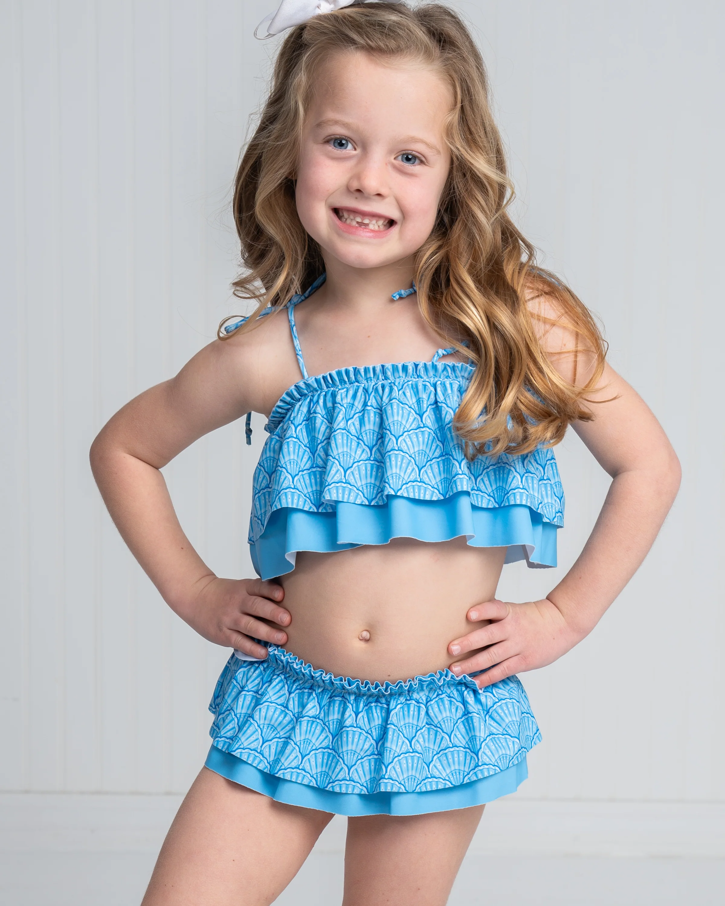 Seagrove Blue Shells Two Piece Swimsuit - Image 2