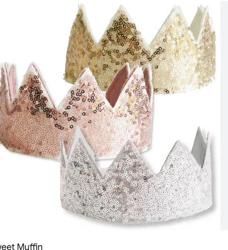 sequin sparkle crown