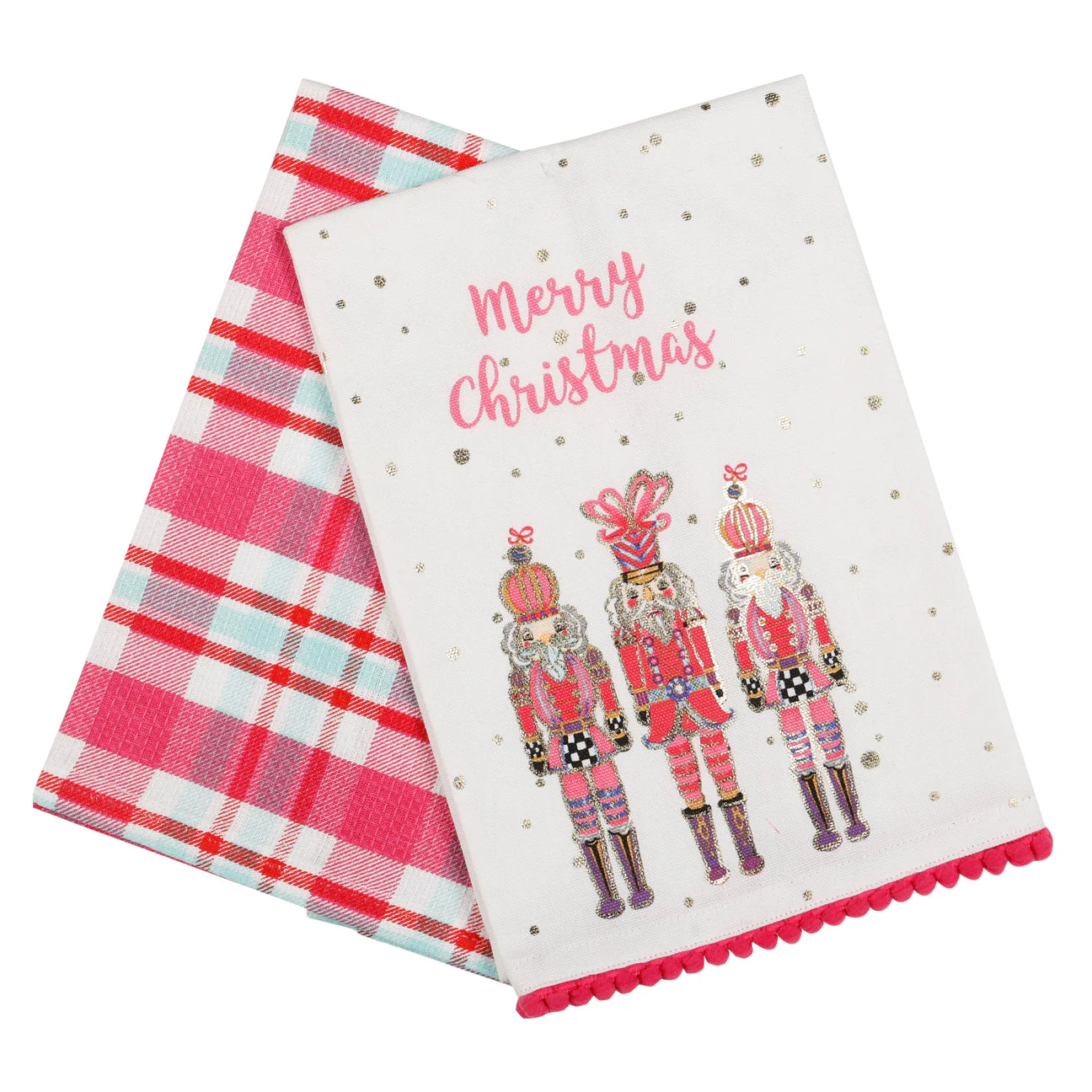 SET OF 2 NUTCRACKER TEA TOWELS