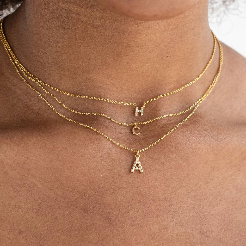 Shiny Initial Necklace: Holiday Favorite!: D - Image 5