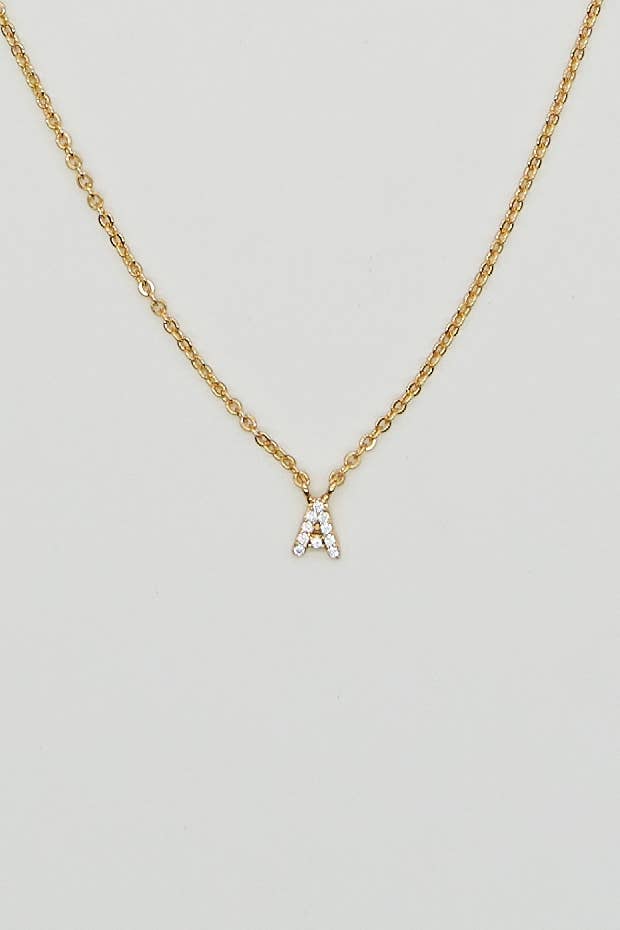 Shiny Initial Necklace: Holiday Favorite!: J