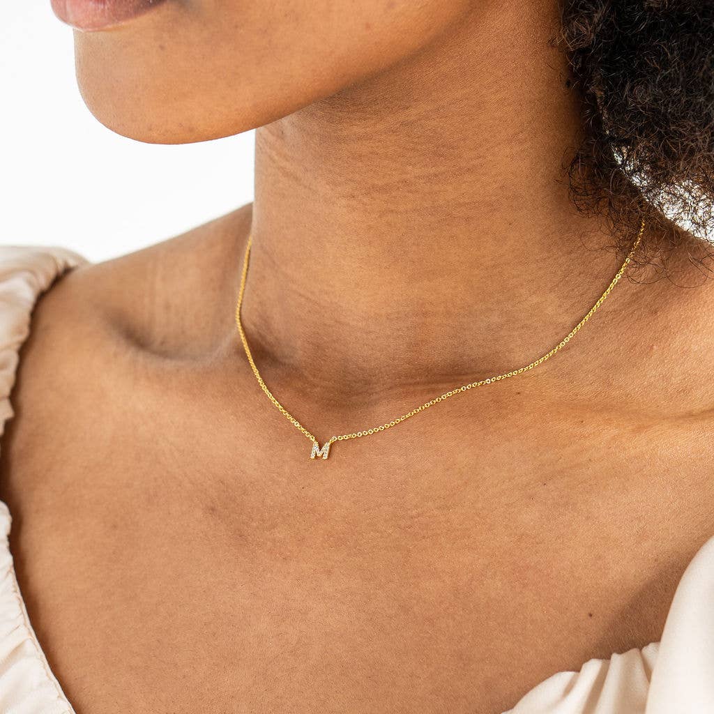 Shiny Initial Necklace: Holiday Favorite!: J - Image 6