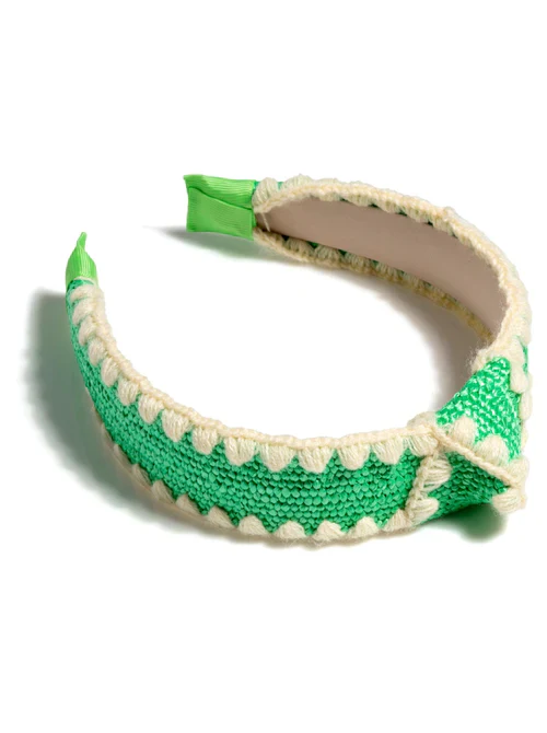 SHIRALEAH KNOTTED HEADBAND, GREEN