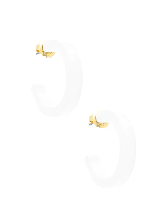 SMALL Daphne Resin Hoop Earrings - Image 7