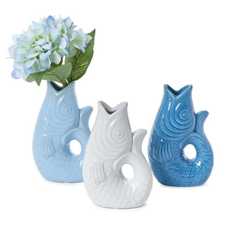 Small Fish Vase Asst 3 Colors