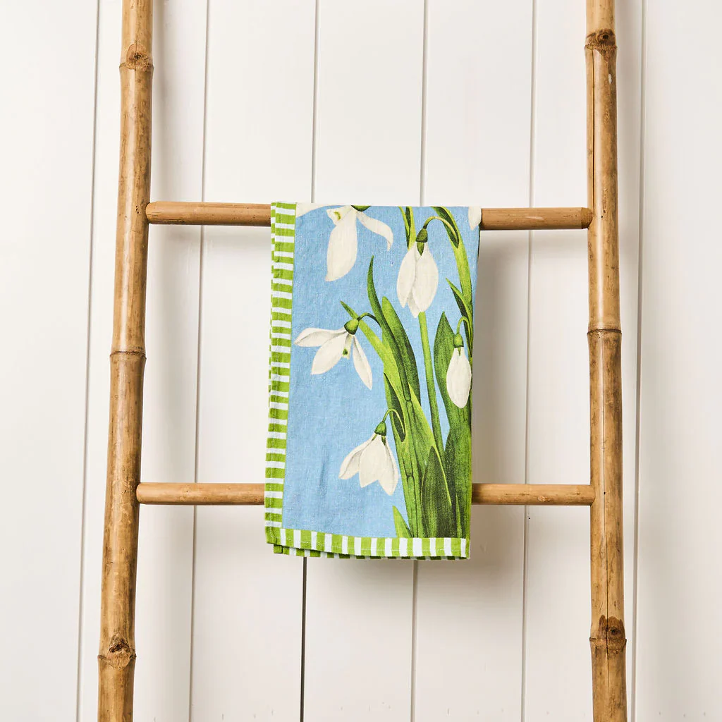 Snowbell - Indigo Tea Towel