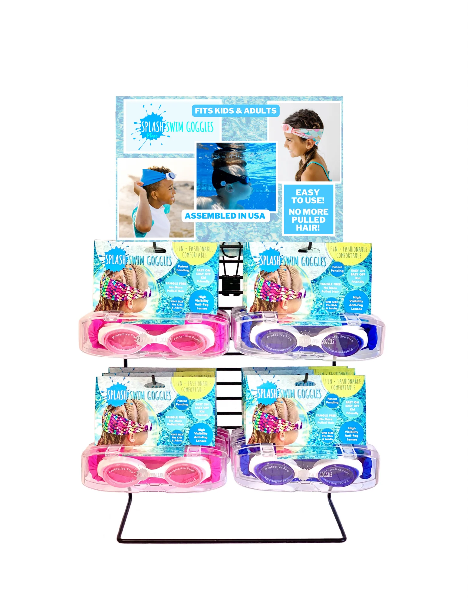 Splash Place Swim Goggles - Display Rack & Header