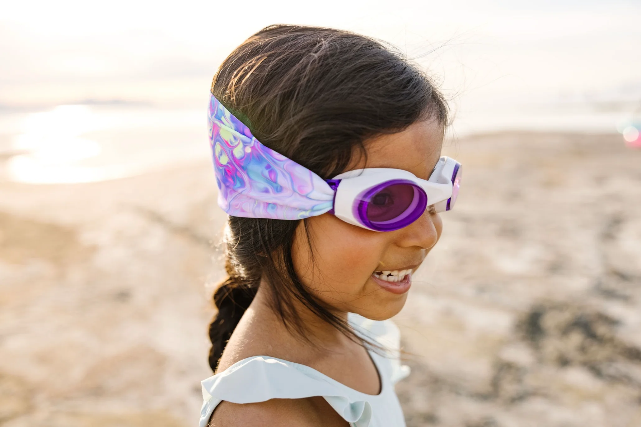 Splash Place Swim Goggles - Pastel Swirl Swim Goggles - Image 4