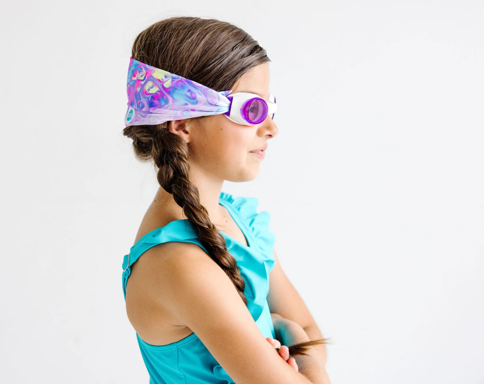 Splash Place Swim Goggles - Pastel Swirl Swim Goggles - Image 6