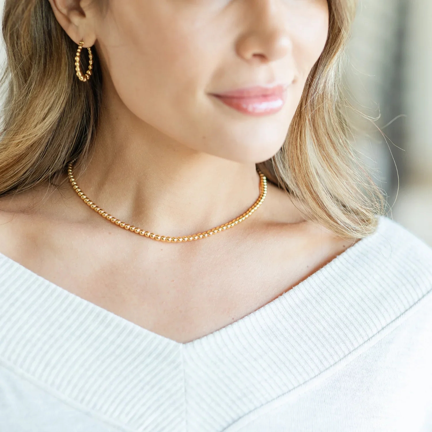 Splendid Iris-Beaded Necklace
