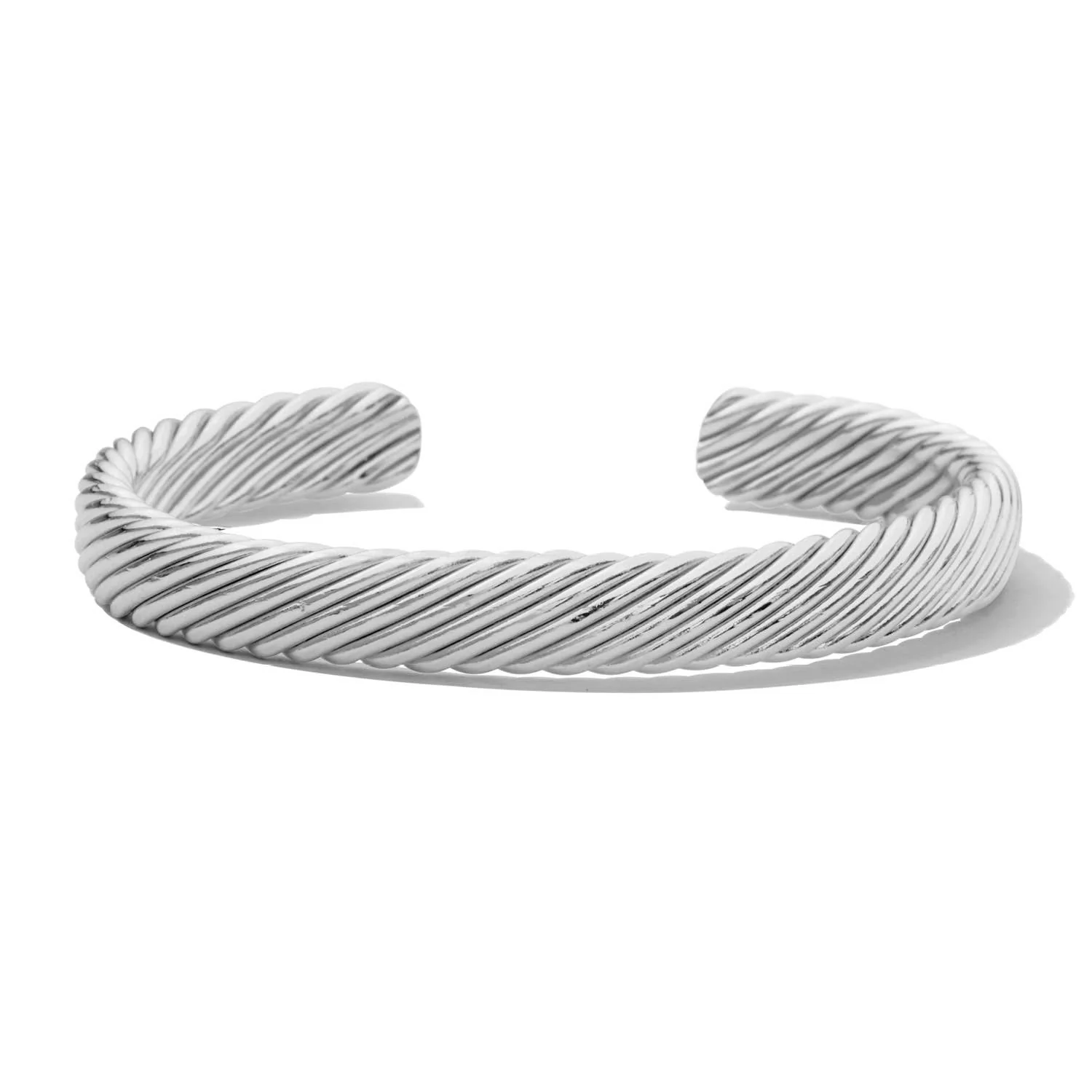 Splendid Iris - Classic Cable Cuff: Silver