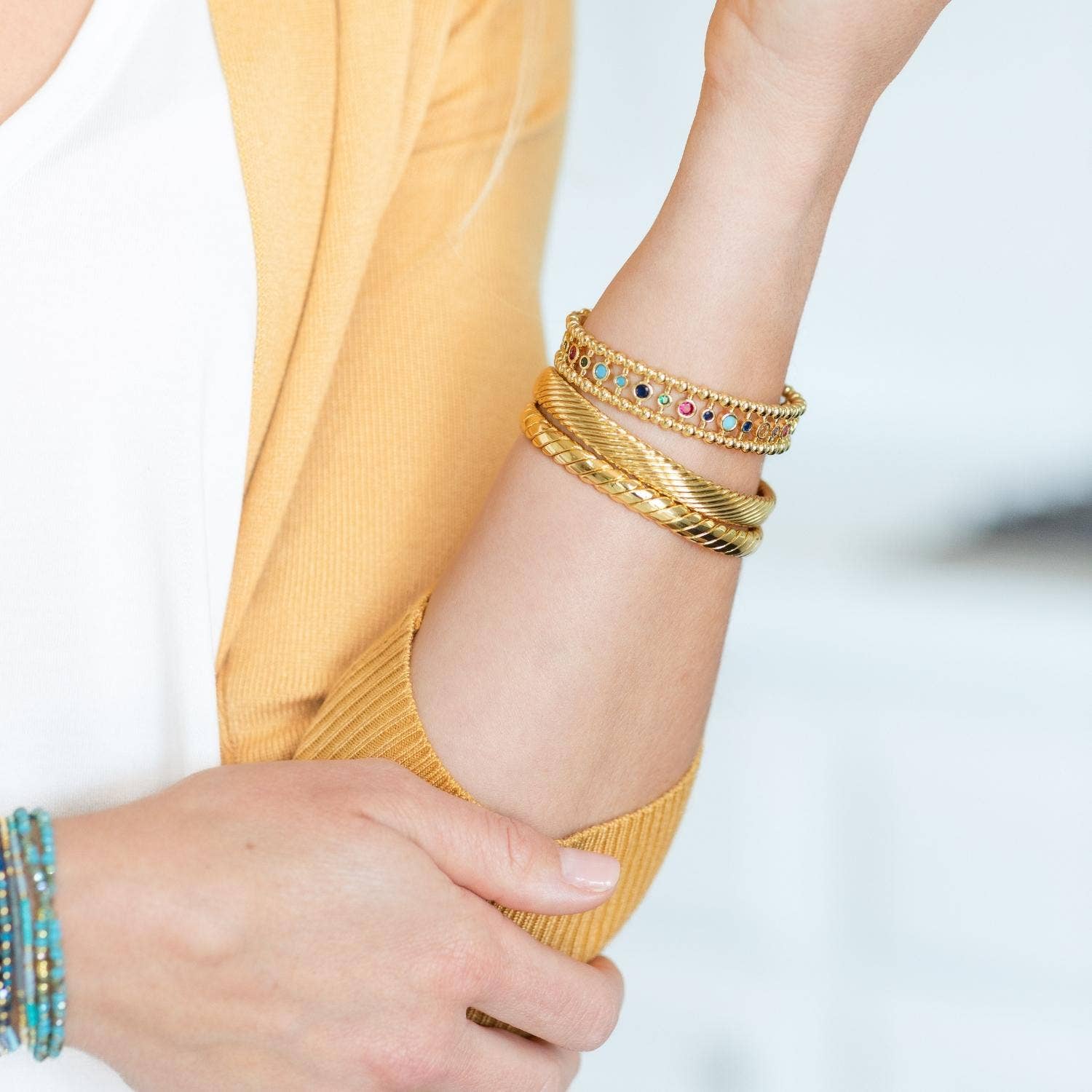 Splendid Iris - Classic Cable Cuff: Silver - Image 3