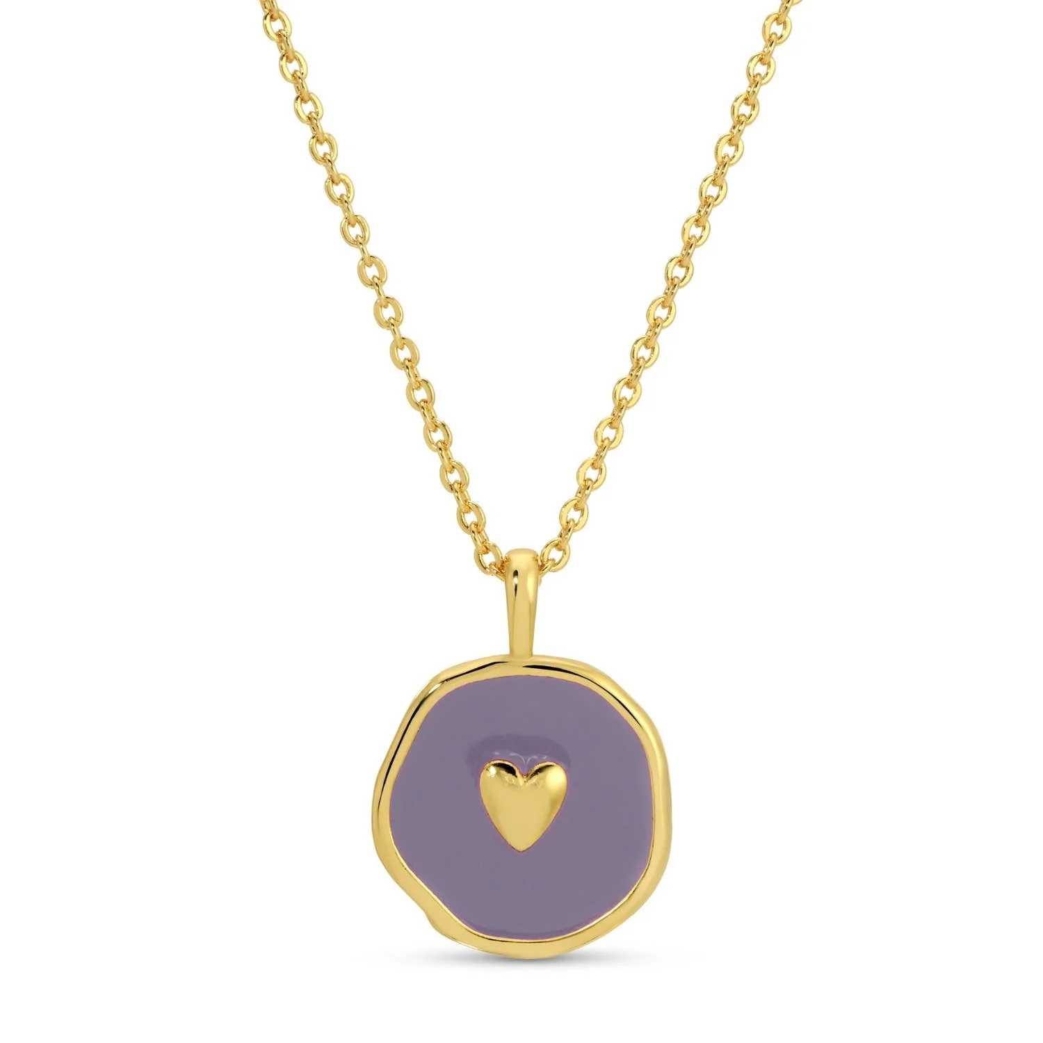 Splendid Iris - Tiny Heart Necklace: White - Image 9