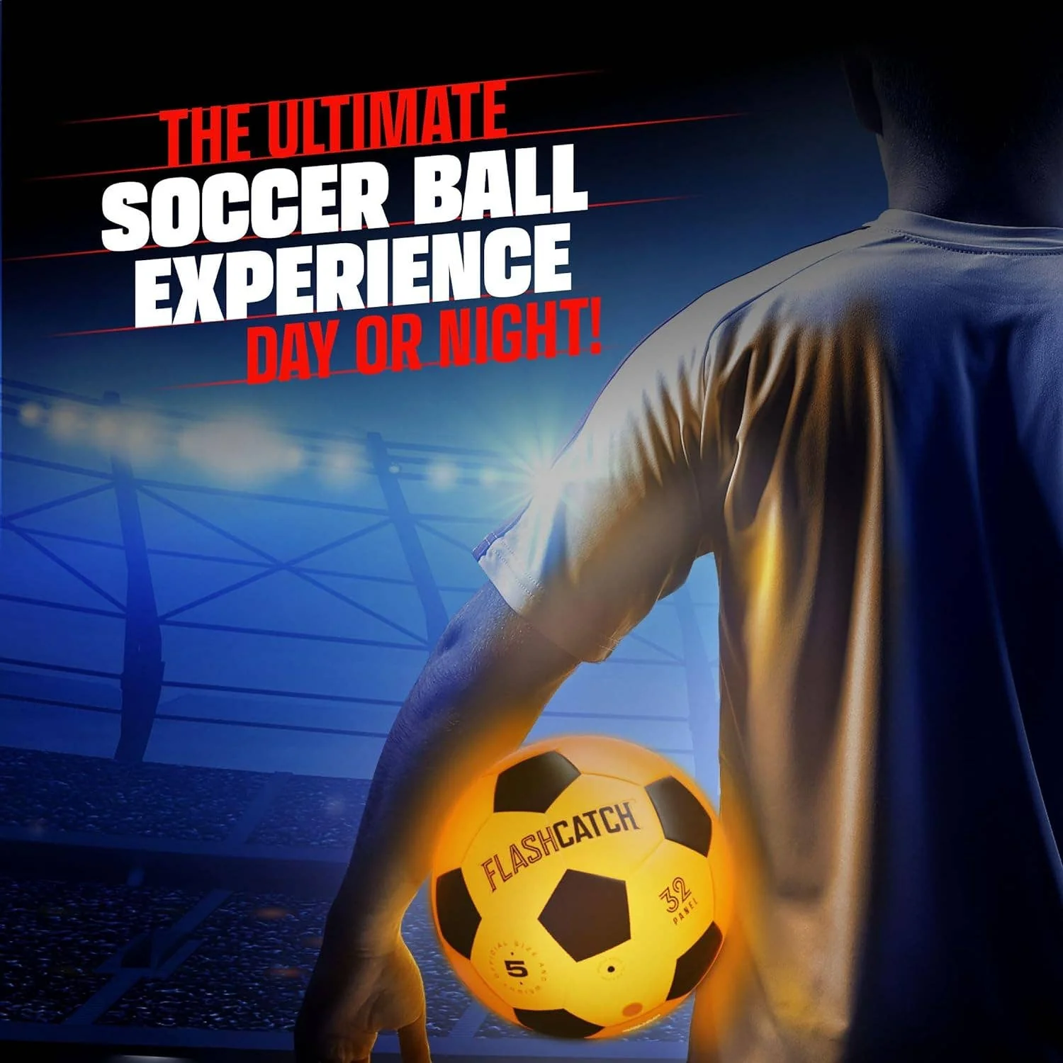 Squad Hero - Light Up Soccer Ball - Glow in the Dark - NO 5 - Image 6