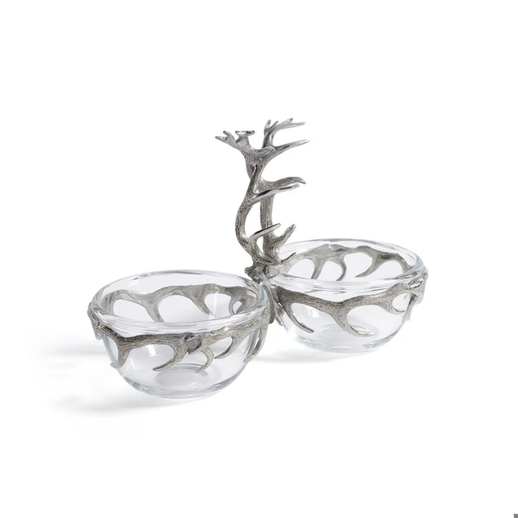 St. Anton Pewter & Glass Condiment Set