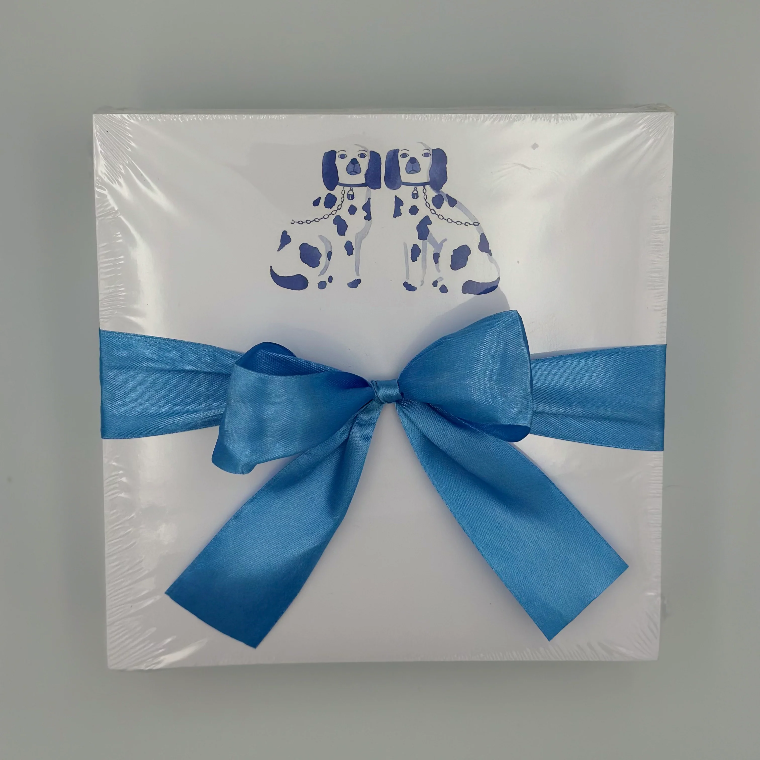 Staffordshire w blue ribbon Note Cards