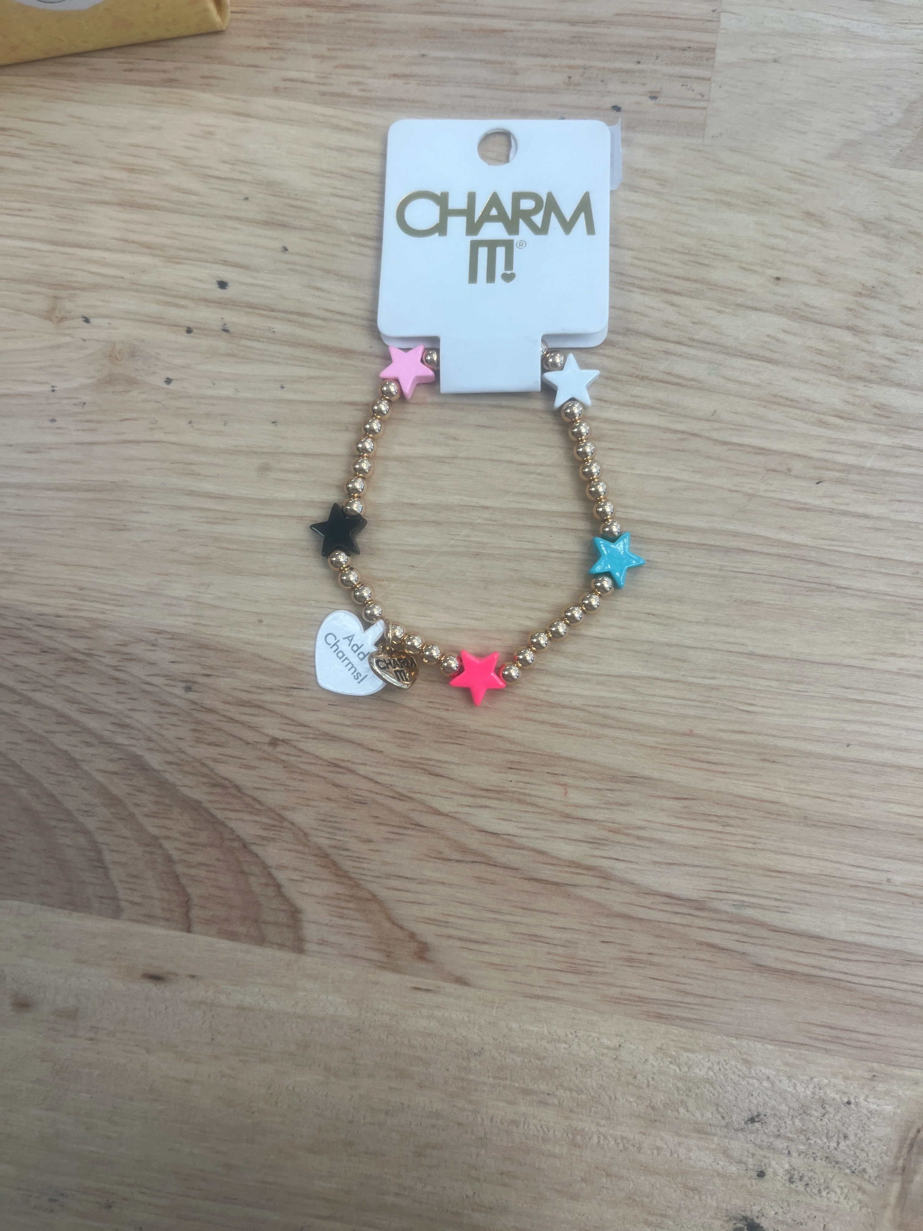 Star charm it bracelet gold