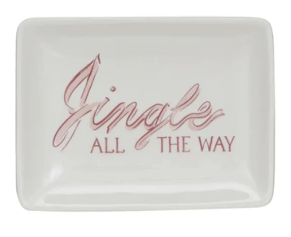 Stoneware Dish w/ Holiday Saying, 4 Styles © - Image 2