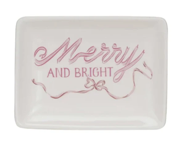 Stoneware Dish w/ Holiday Saying, 4 Styles © - Image 3