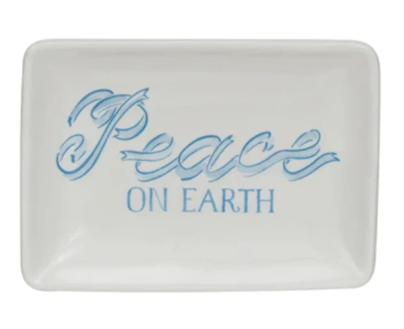 Stoneware Dish w/ Holiday Saying, 4 Styles © - Image 4