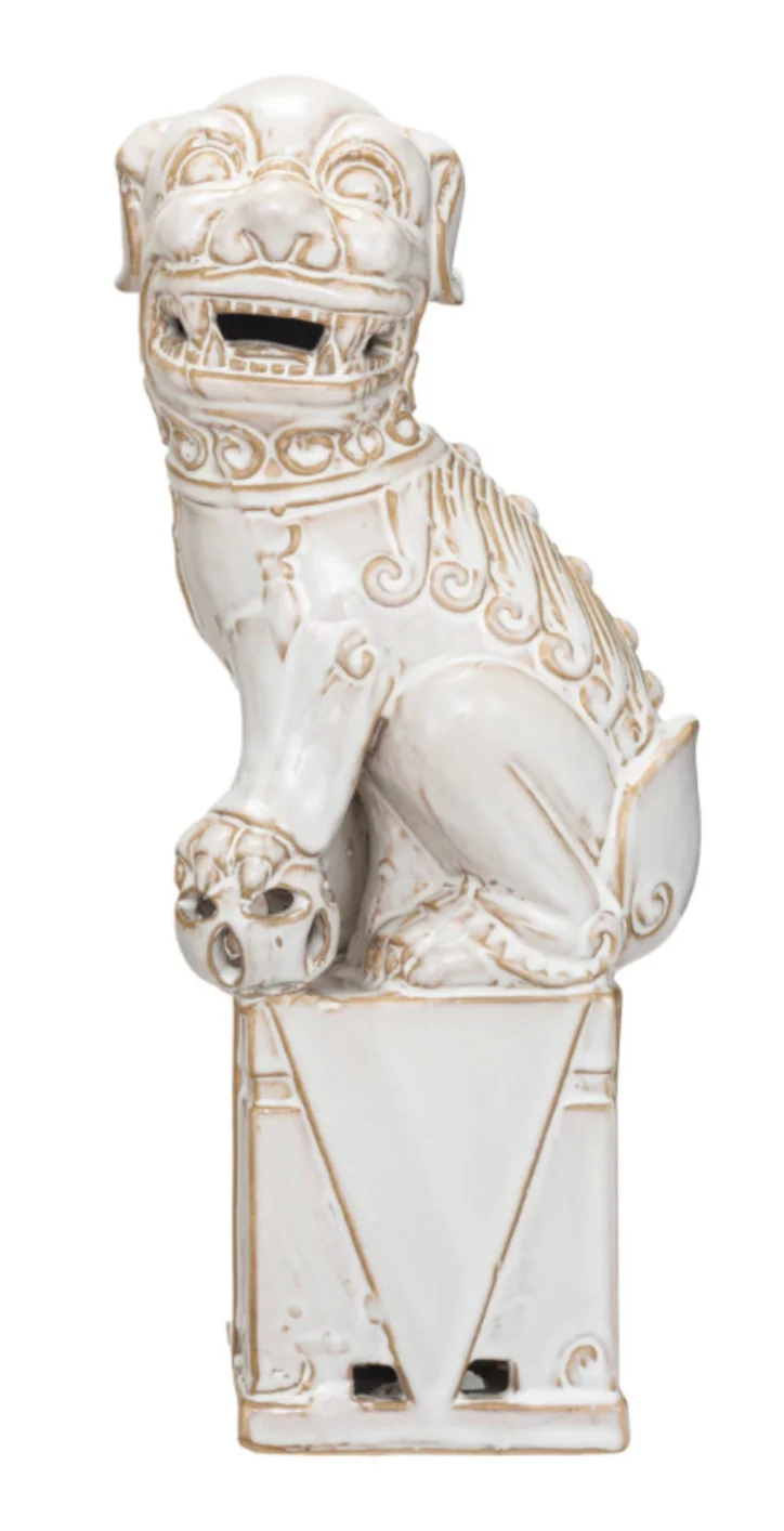 Stoneware Foo Dog Bookends each - Image 4