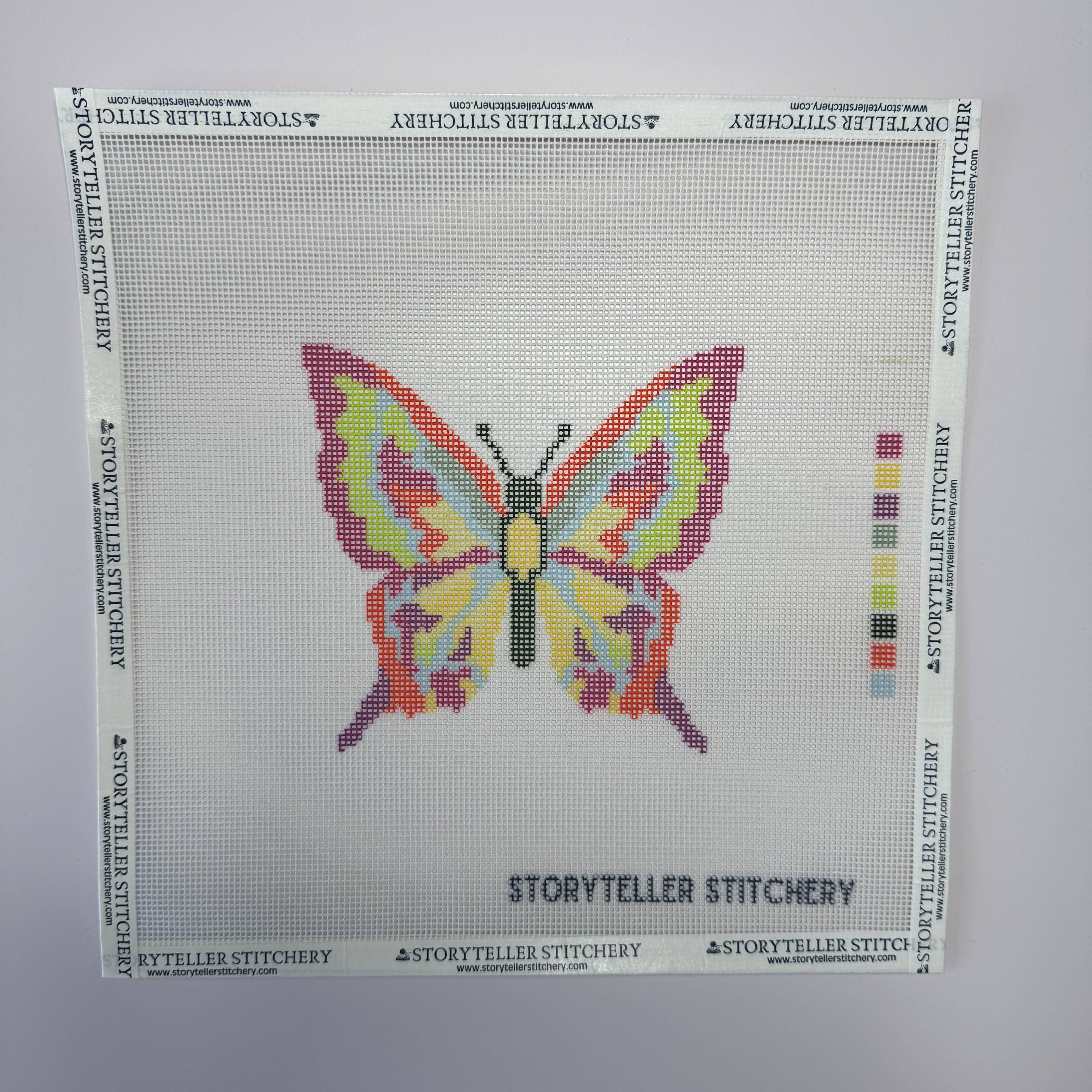 Storyteller Stitchery - Butterfly — Modern Needlepoint Kit (Small Design) - Image 2
