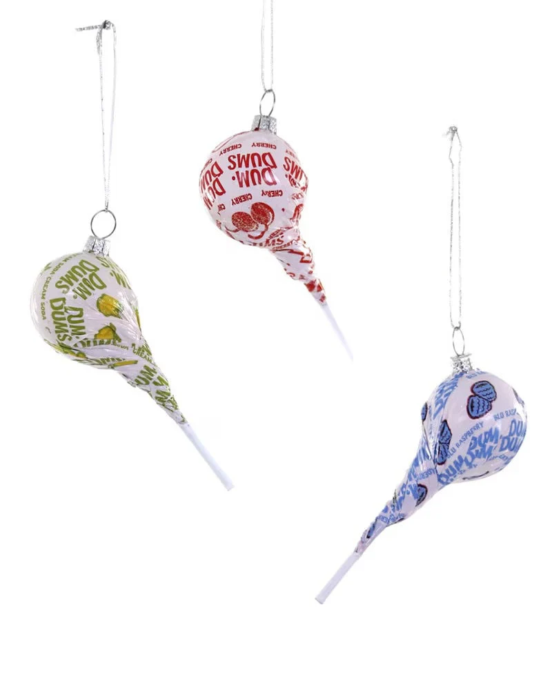 SUCKERS 3 ASST ORNAMENTS