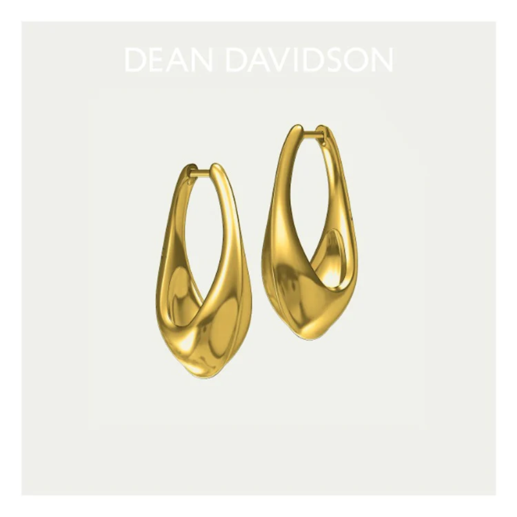 Tao Hinged Hoops - Gold