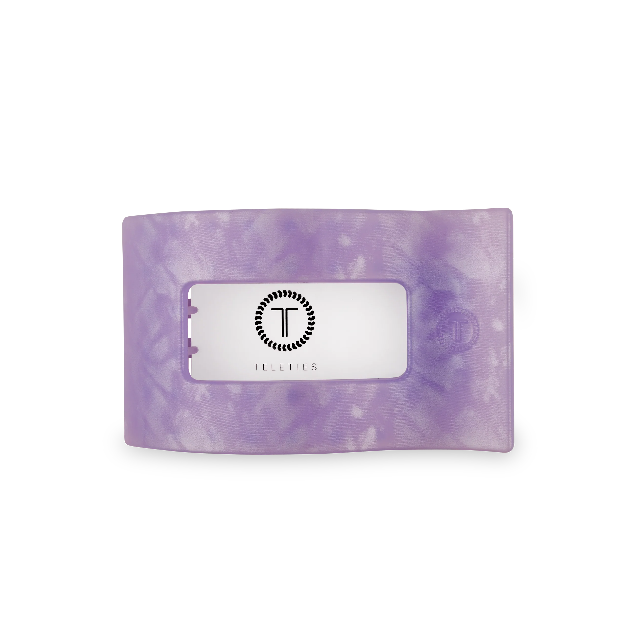 TELETIES - Flat Rectangle Hair Clip | Medium | Lavender Mist - Image 2