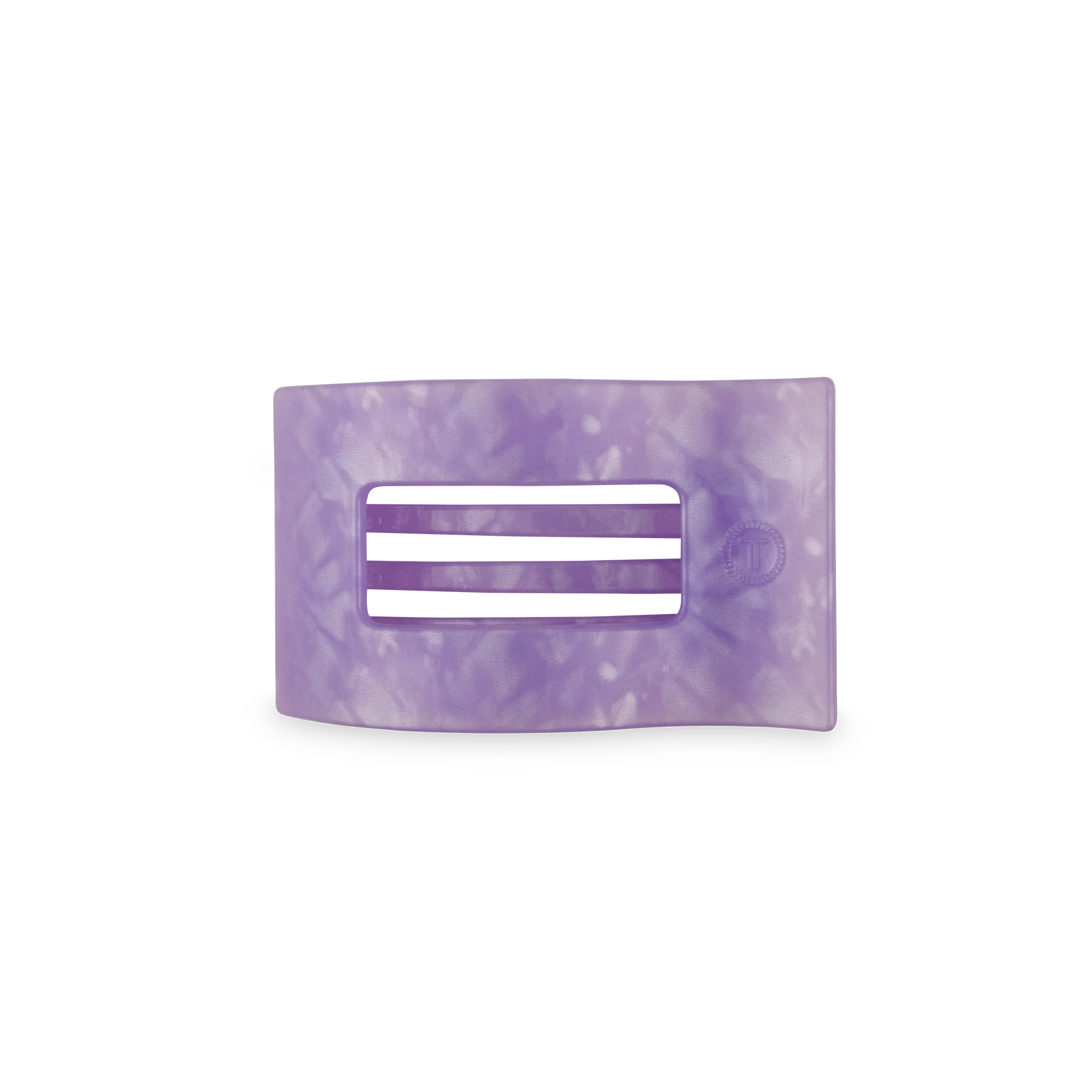 TELETIES - Flat Rectangle Hair Clip | Small | Lavender Mist