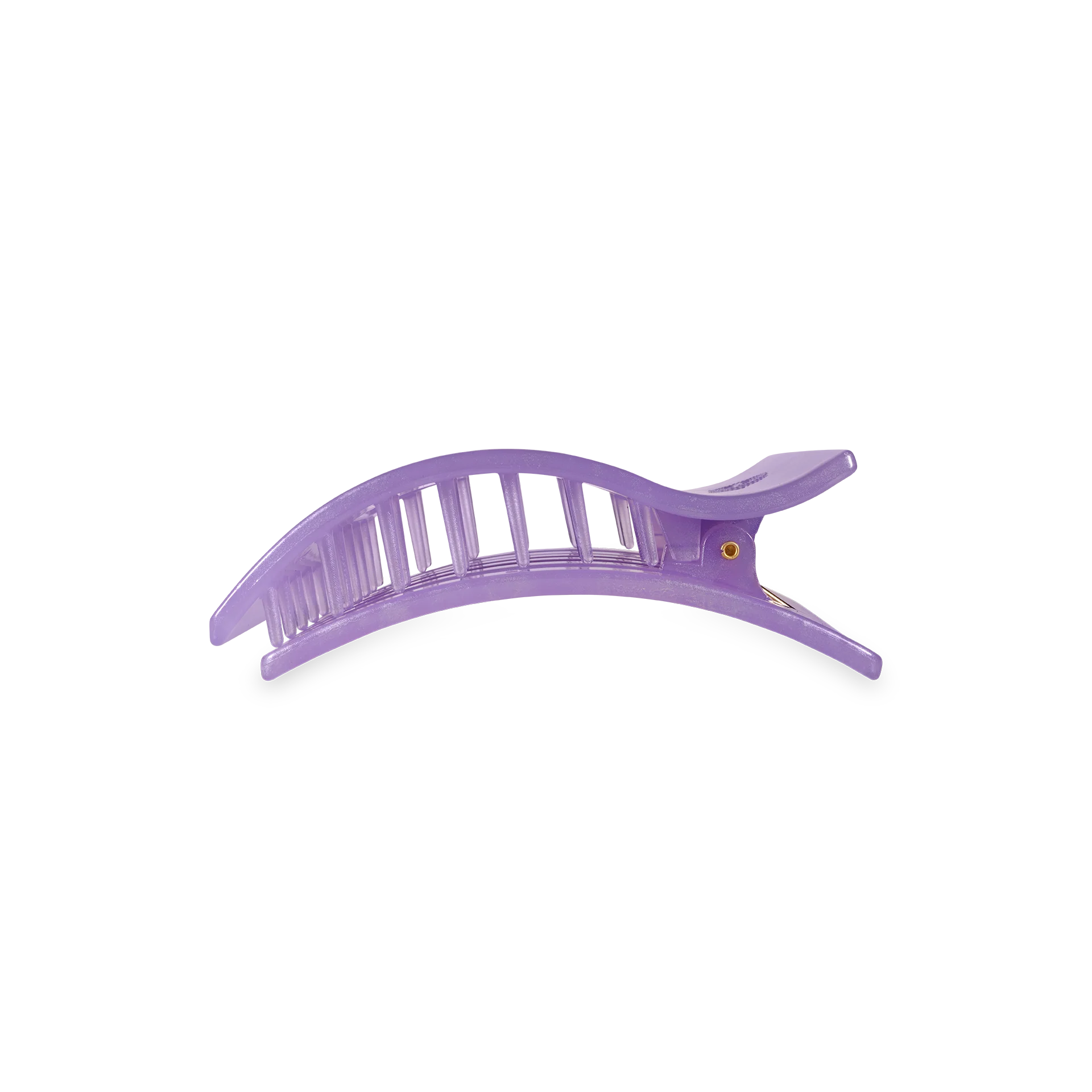 TELETIES - Flat Rectangle Hair Clip | Small | Lavender Mist - Image 2