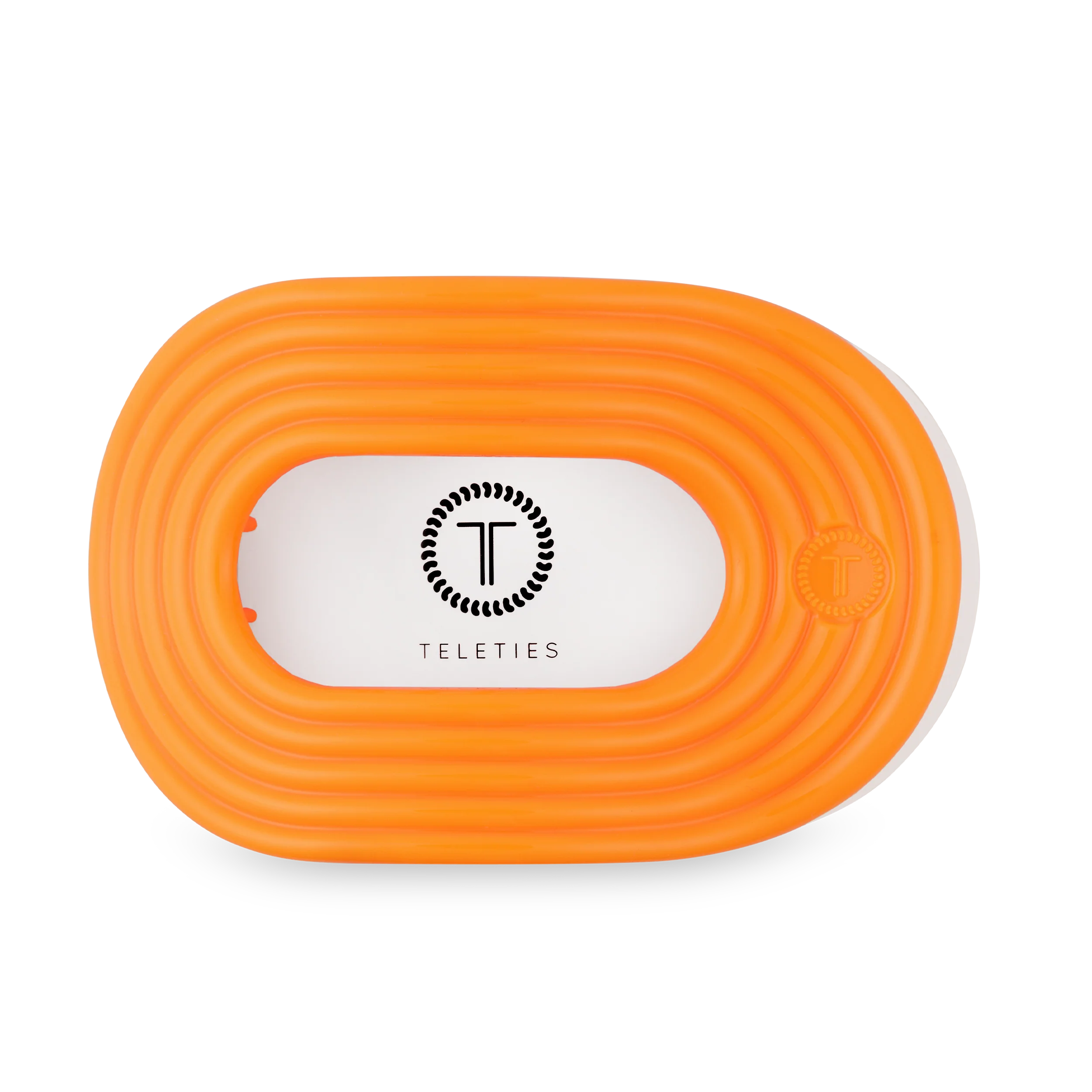 TELETIES - Flat Round Hair Clip | Large | Day Rave - Image 2