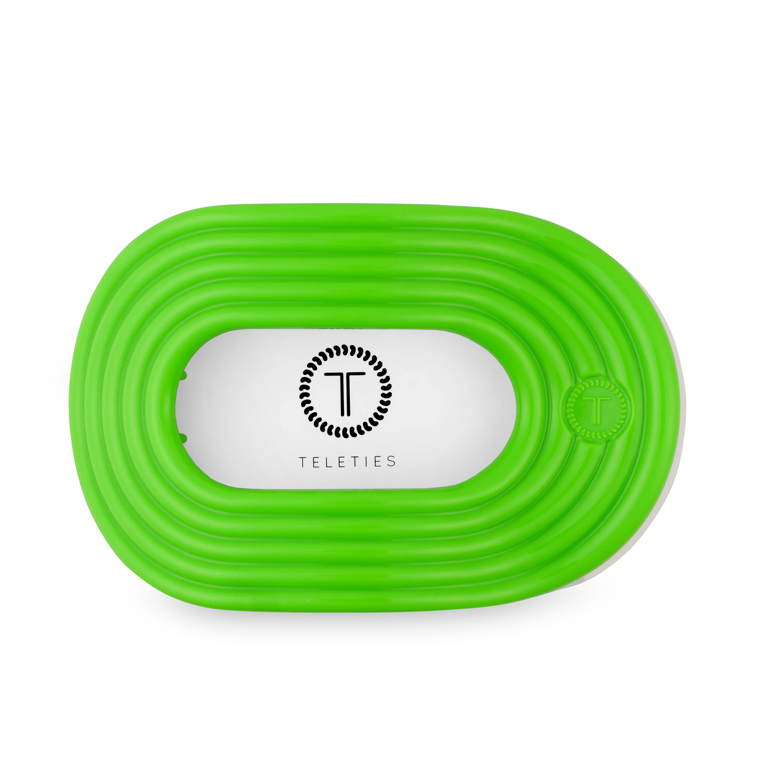 TELETIES - Flat Round Hair Clip | Large | Glow For It - Image 2
