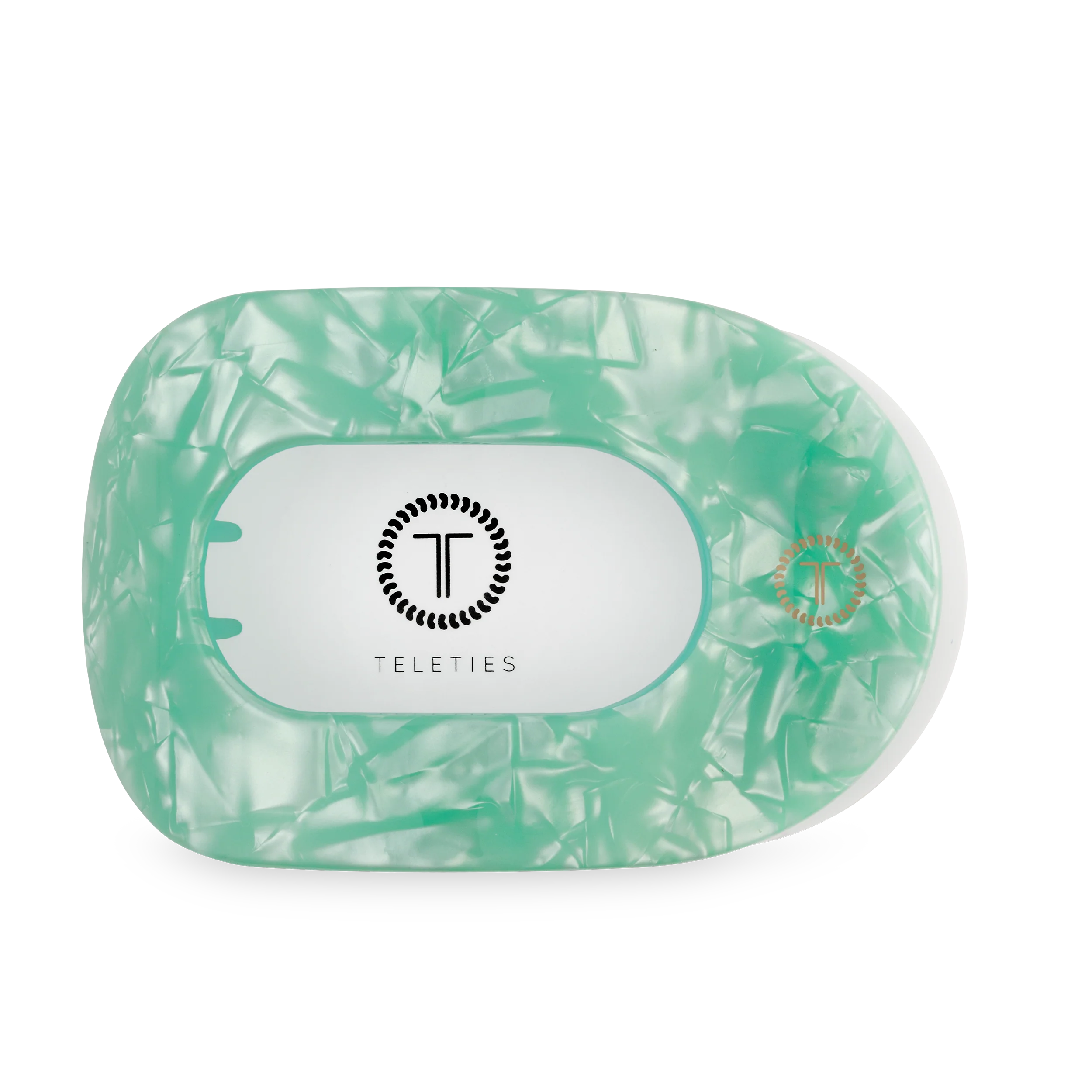 TELETIES - Flat Round Hair Clip | Large | Spring Splash - Image 2
