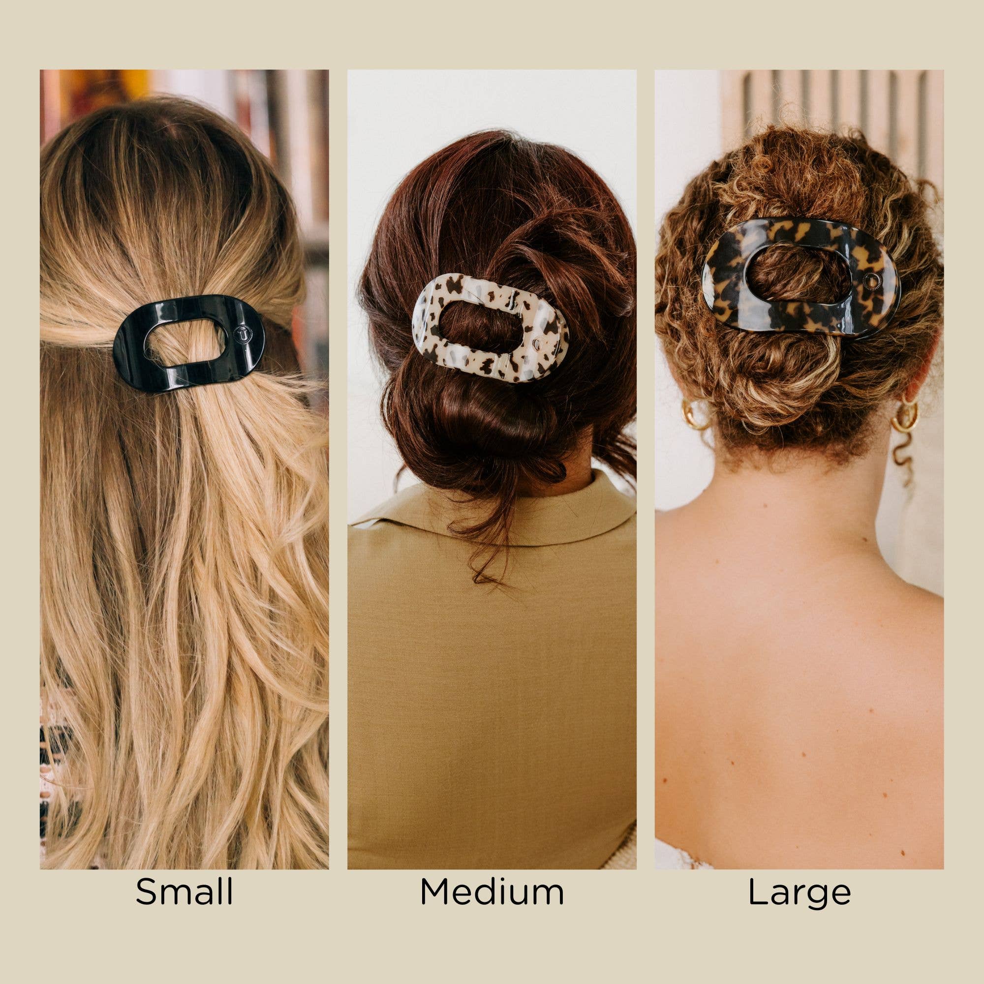TELETIES - Flat Round Hair Clip | Small | Miss. Americana - Image 5