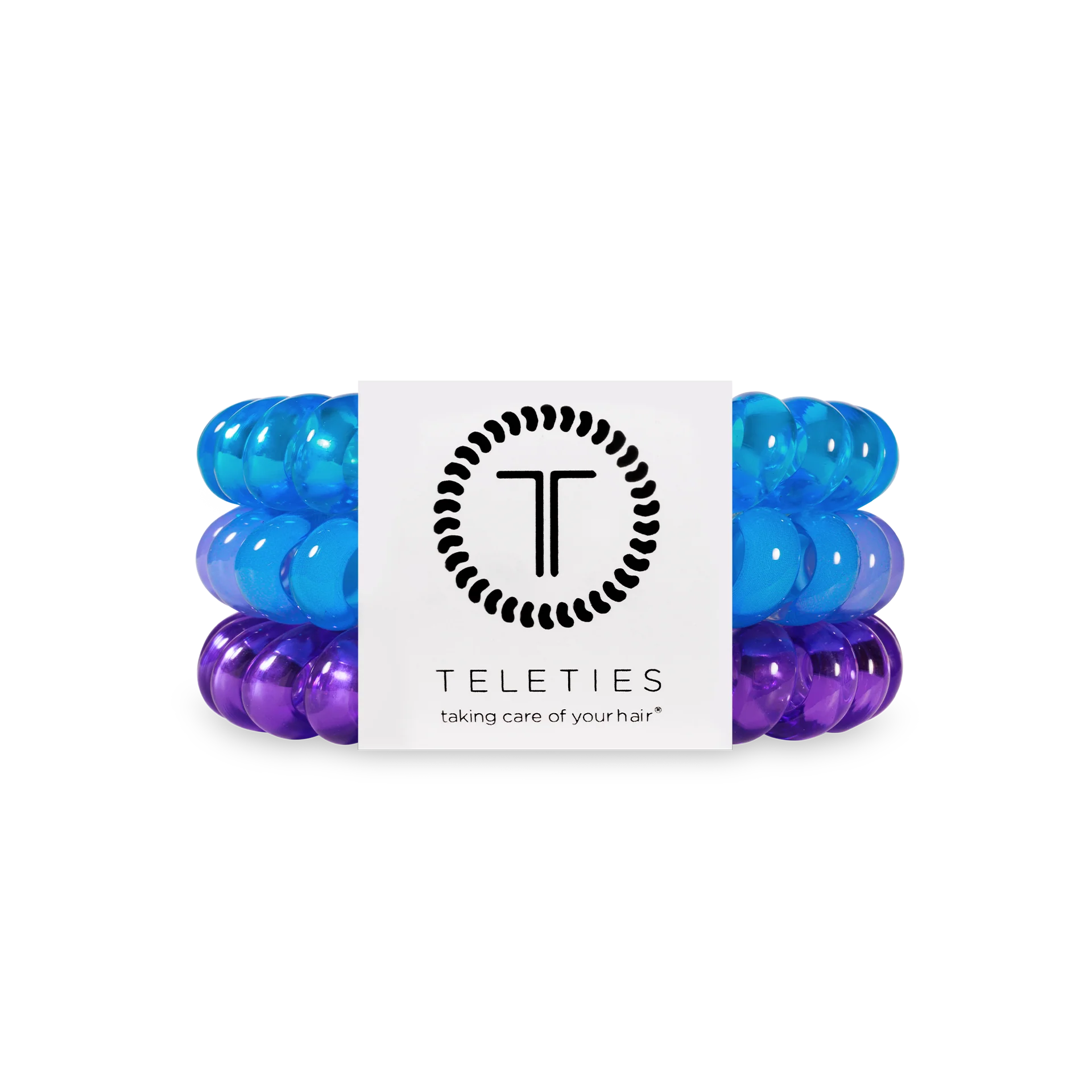 TELETIES - Spiral Hair Coils | Large | Miami Vice
