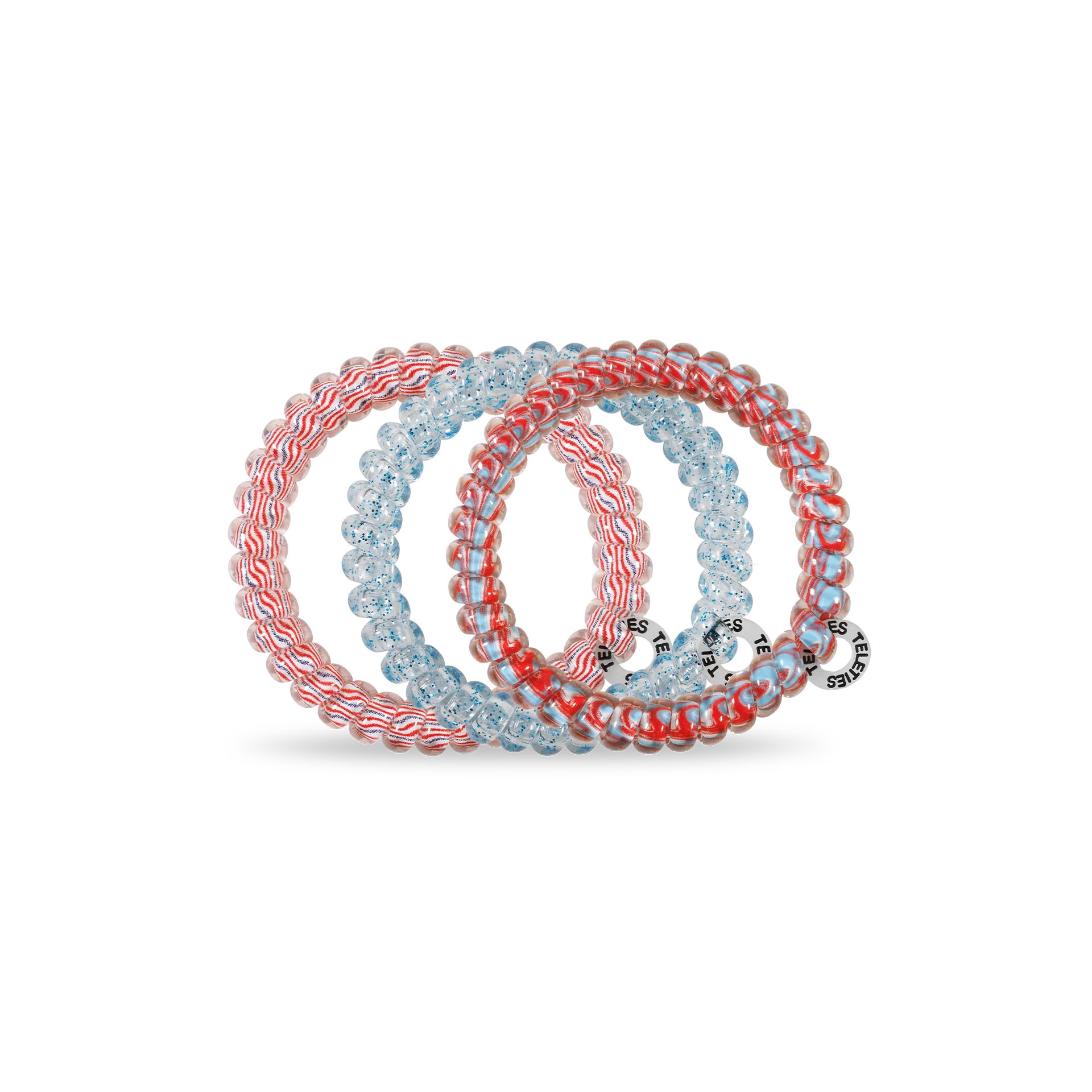 TELETIES - Spiral Hair Coils | Small | Freedom to Sparkle Hair Ties - Image 2