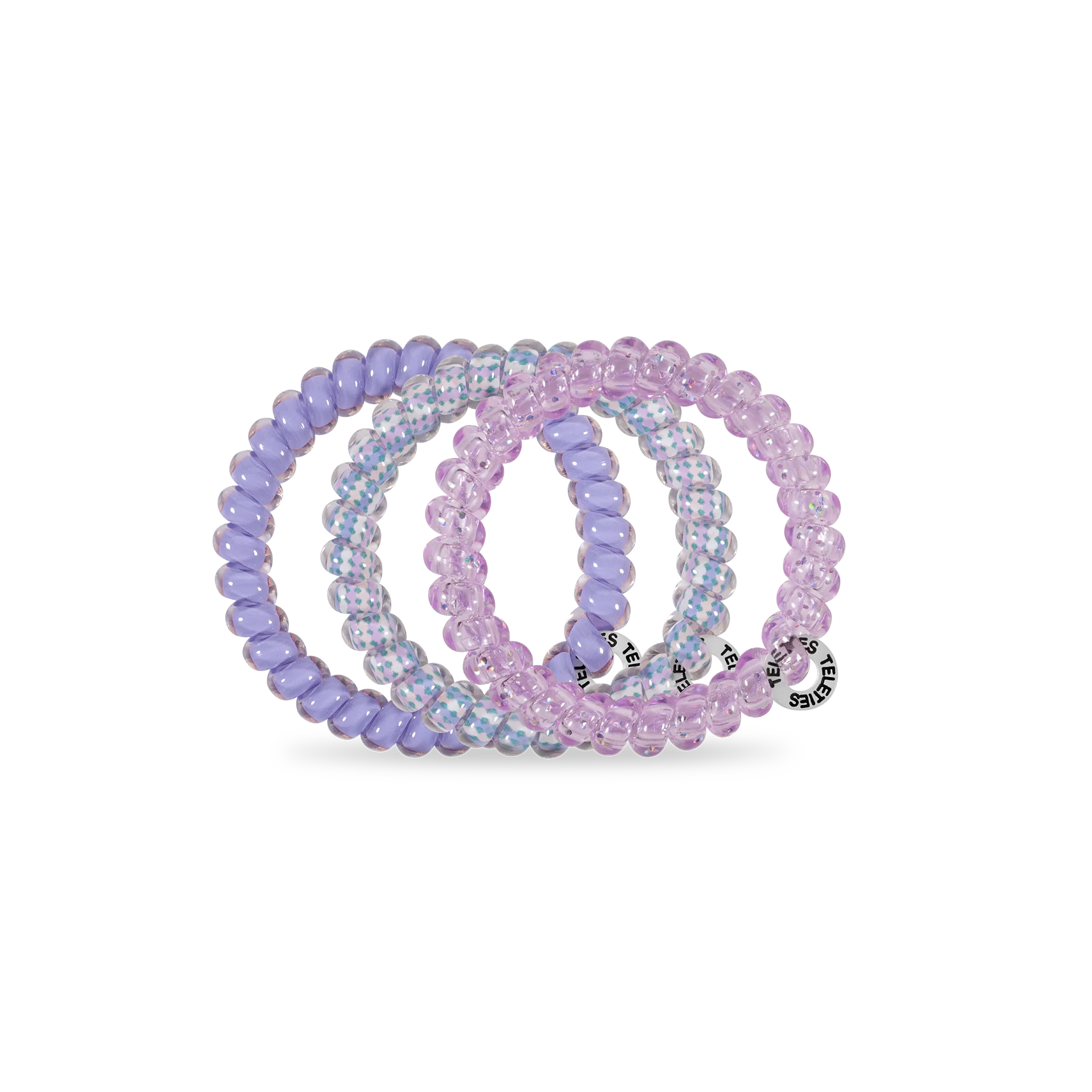 TELETIES - Spiral Hair Coils | Small | Lavender Mist - Image 2
