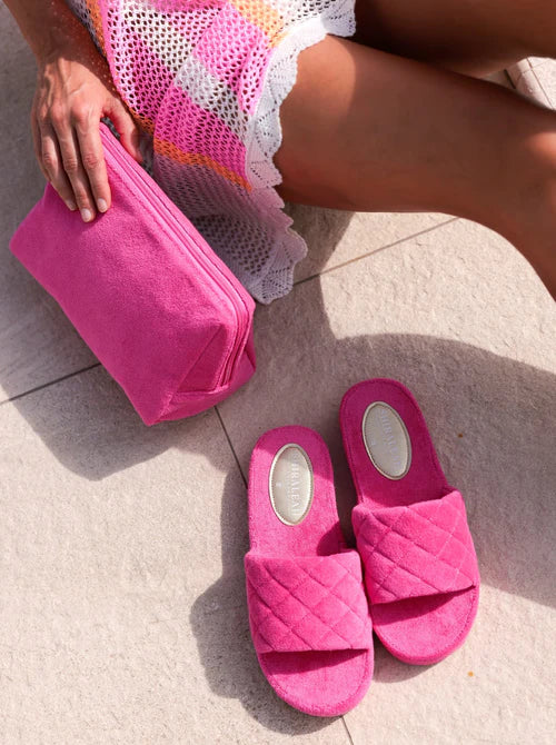 Terry Pool Slides - Fuschia - Image 3