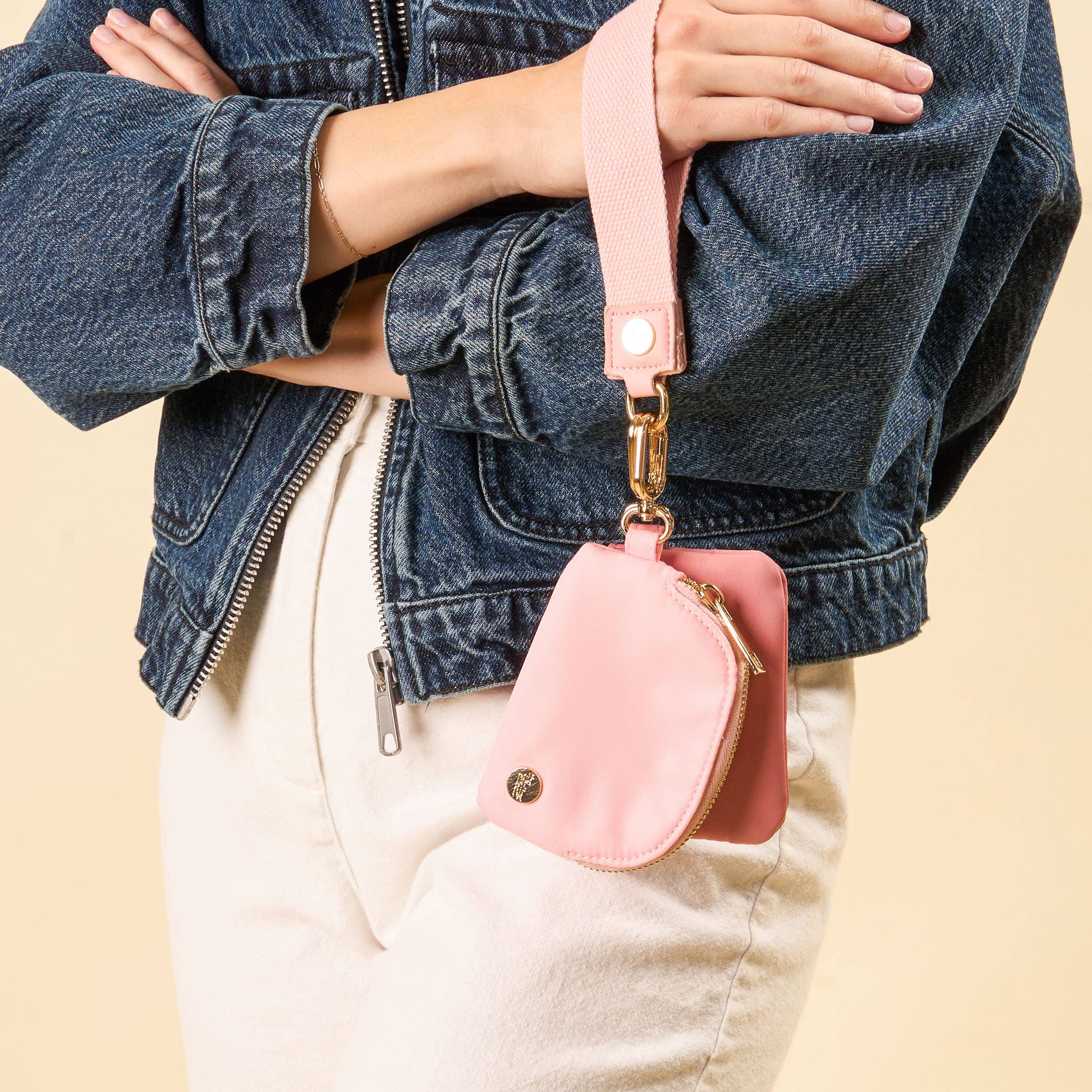 The Darling Effect - Dynamic Duo Pouch Wristlet-Rose - Image 2