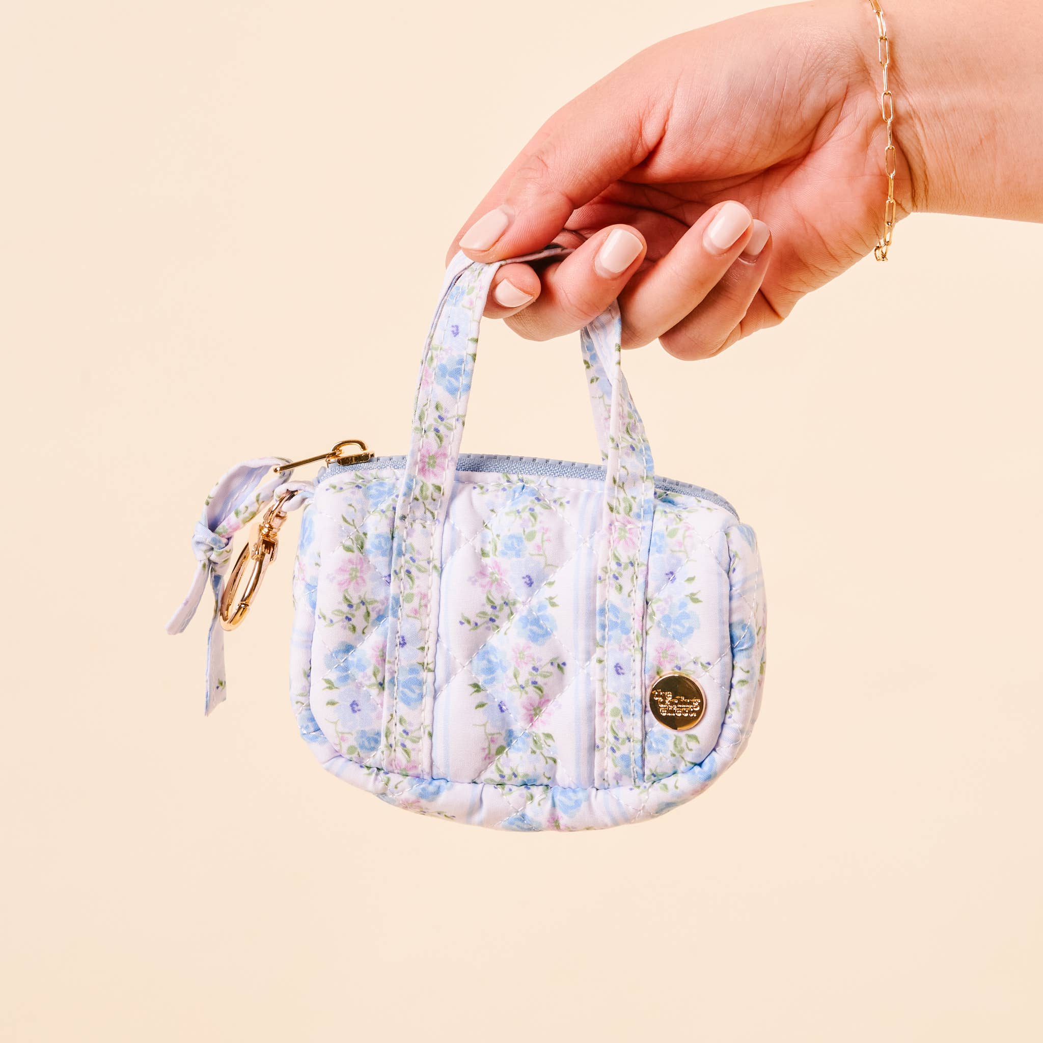 The Darling Effect - Itty Bitty Duffle Bag Charm-Petal Parade Blue - Image 4