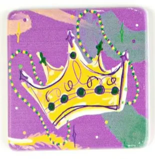 THE PARISH LINE - Coaster Set - Mardi Gras Mask - Image 3