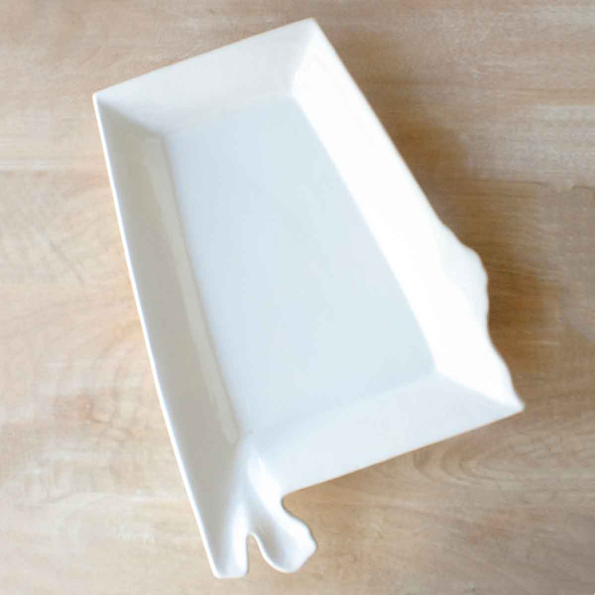 The Royal Standard - Alabama Shaped Platter   White   16"