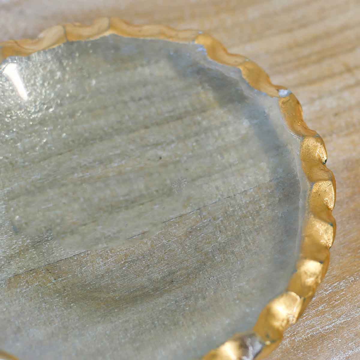 The Royal Standard - Fairbanks Tidbit Dish   Clear/Gold   5" - Image 2