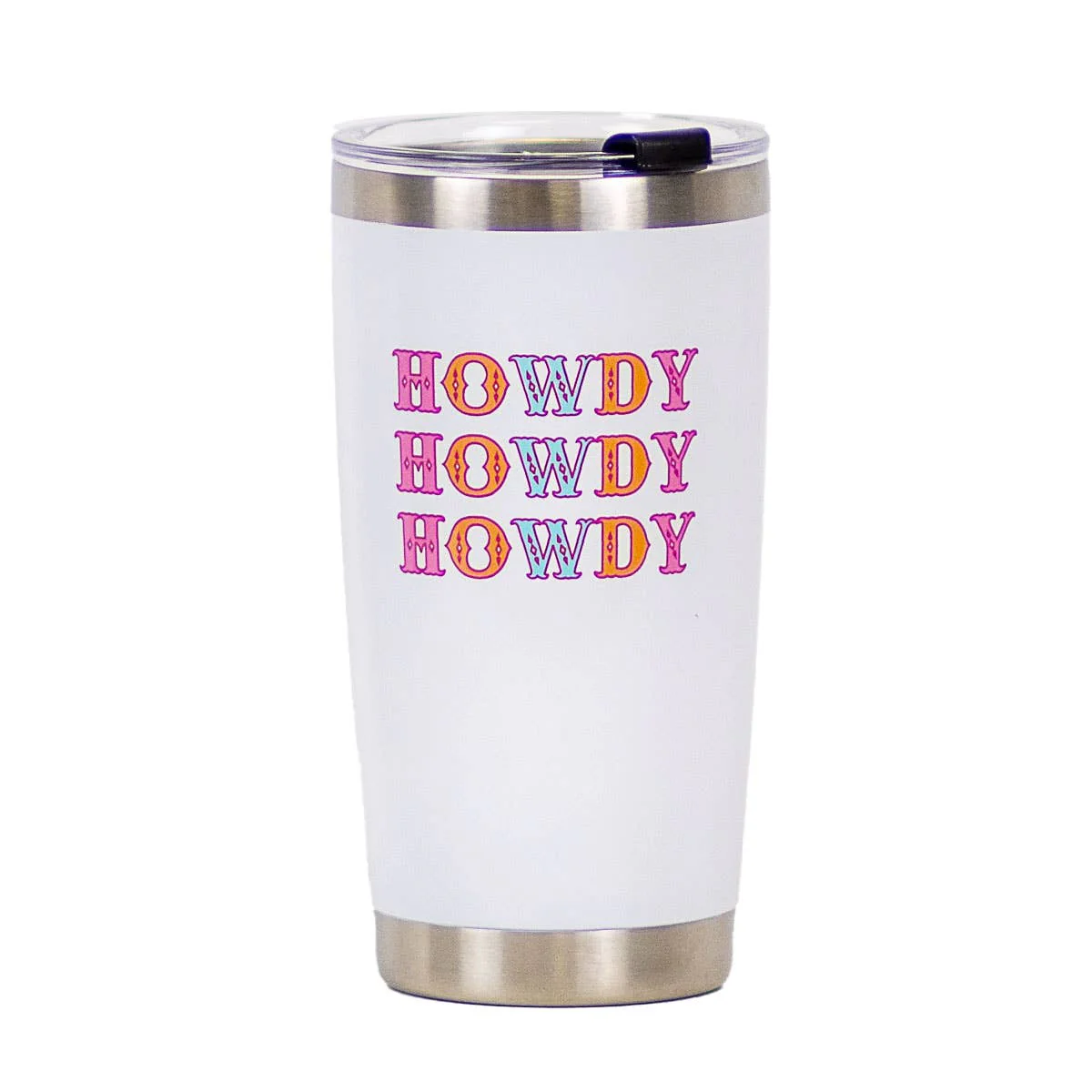 The Royal Standard - Howdy Friends Tumbler White/Multi 20oz