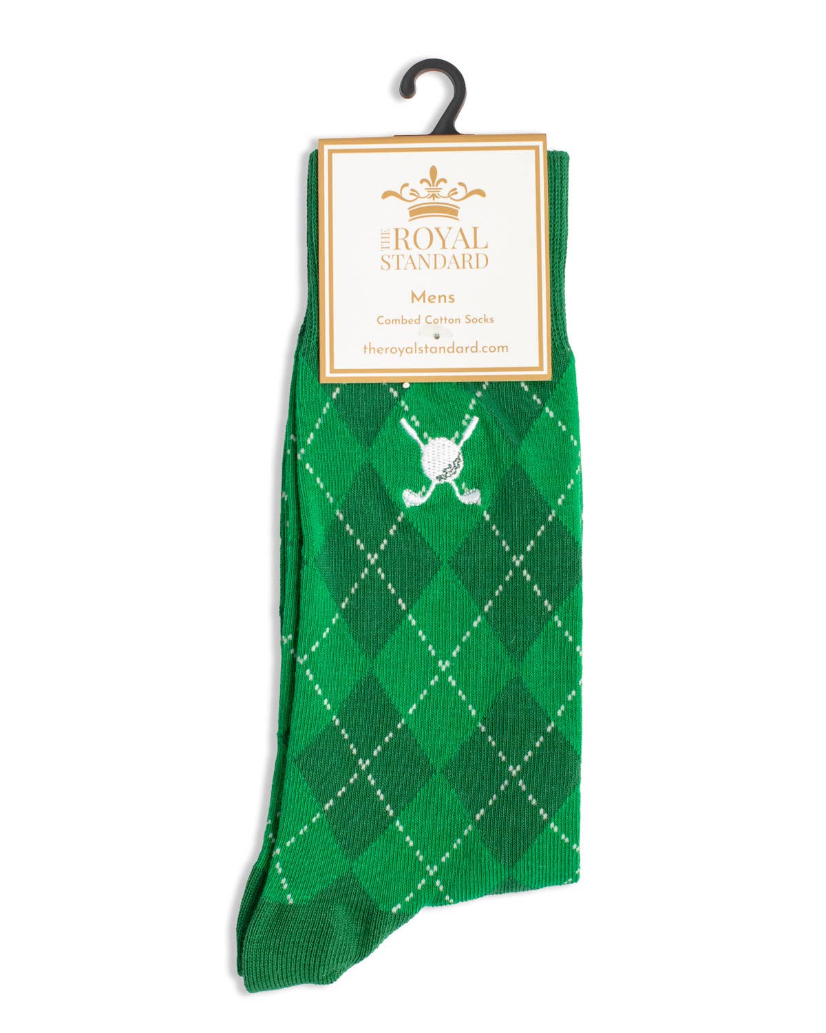 The Royal Standard - Men's On Par Socks Green One Size