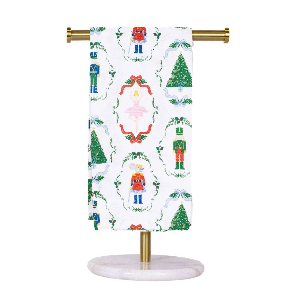 The Royal Standard - Nutcracker Waltz Hand Towel   White/Multi   20x28